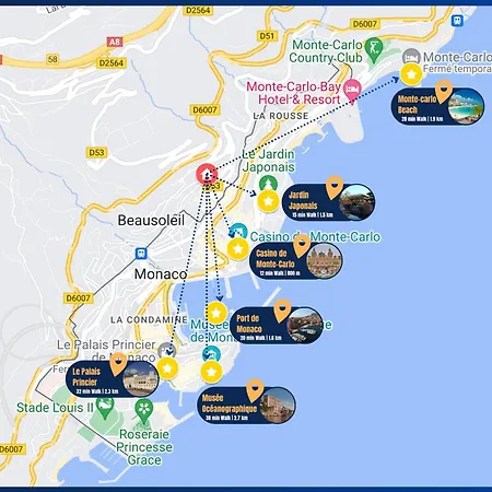 Luxury Monte Carlo- Seaview, Champagne & Ac Apartmán Beausoleil